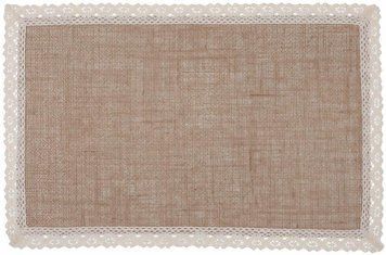 Набір 6 льняних підтарельників "Natural Lace" 30х45см, прямокутні (арт. 32330125) фото