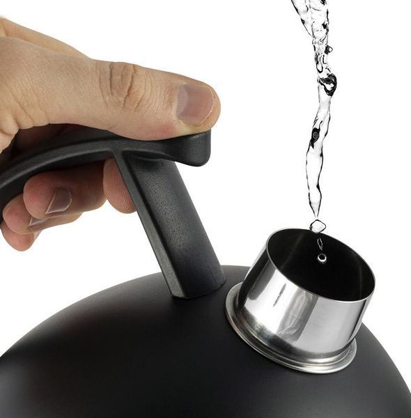 Чайник Ofenbach Magic Kettle 1.5л з нержавіючої сталі зі свистком, чорний матовий (арт. 32324035) фото